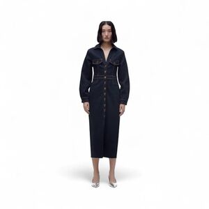 Zara Jeans Long Sleeve Jeans Dress